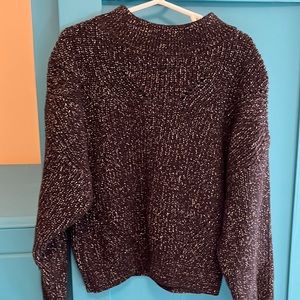 H&M girls sweater size 8/10 black and silver